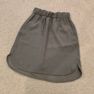 Lulu Lemon athletic skirt, olive green